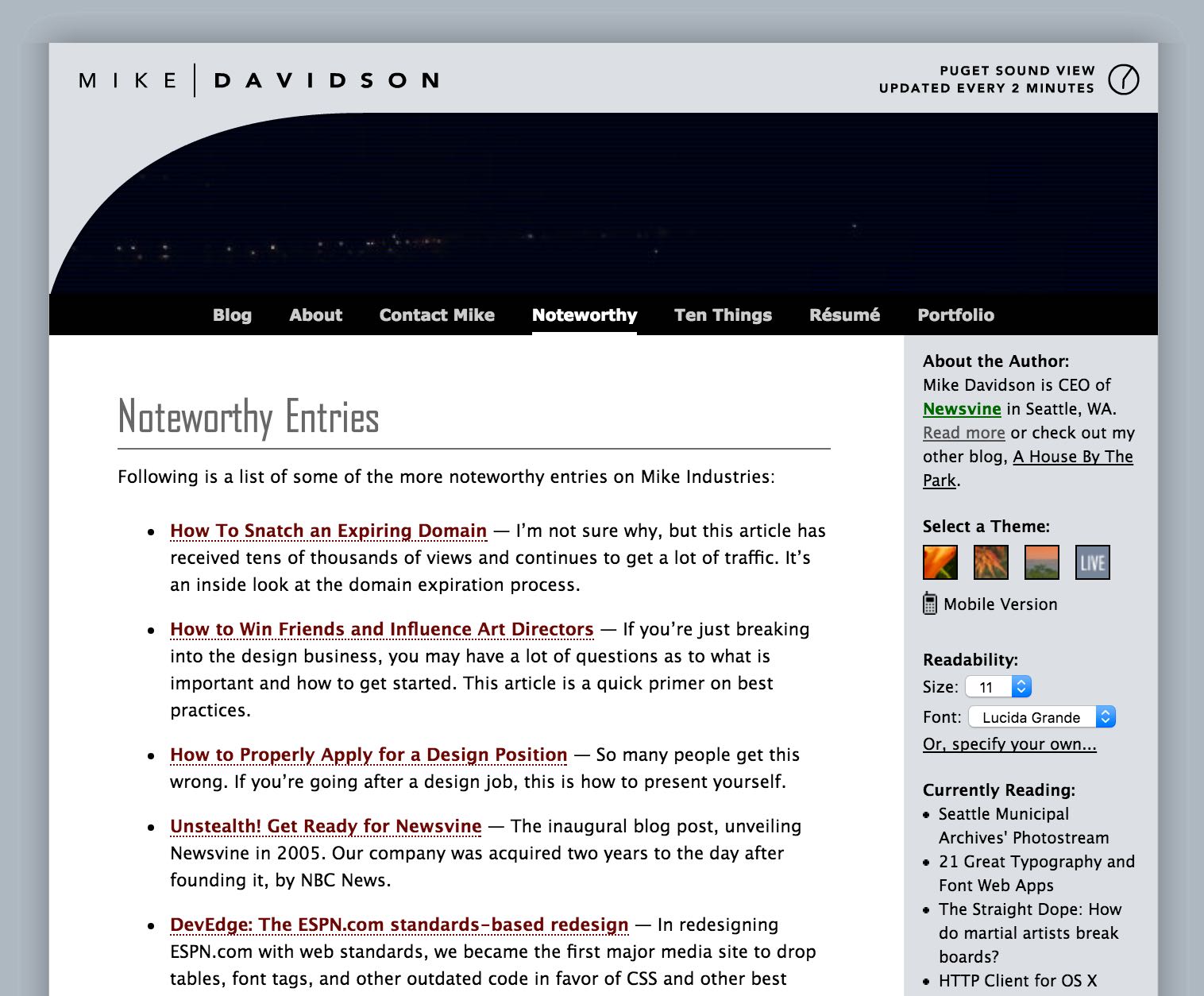 Mike Industries, Version 1